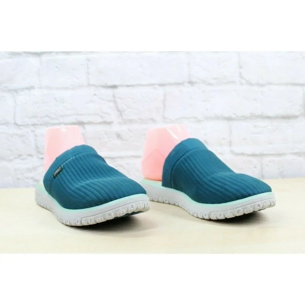 LL Bean Blue Mesh Cozy Super Soft Airlight Slipper Scuffs Size 6 M - Picture 3 of 9
